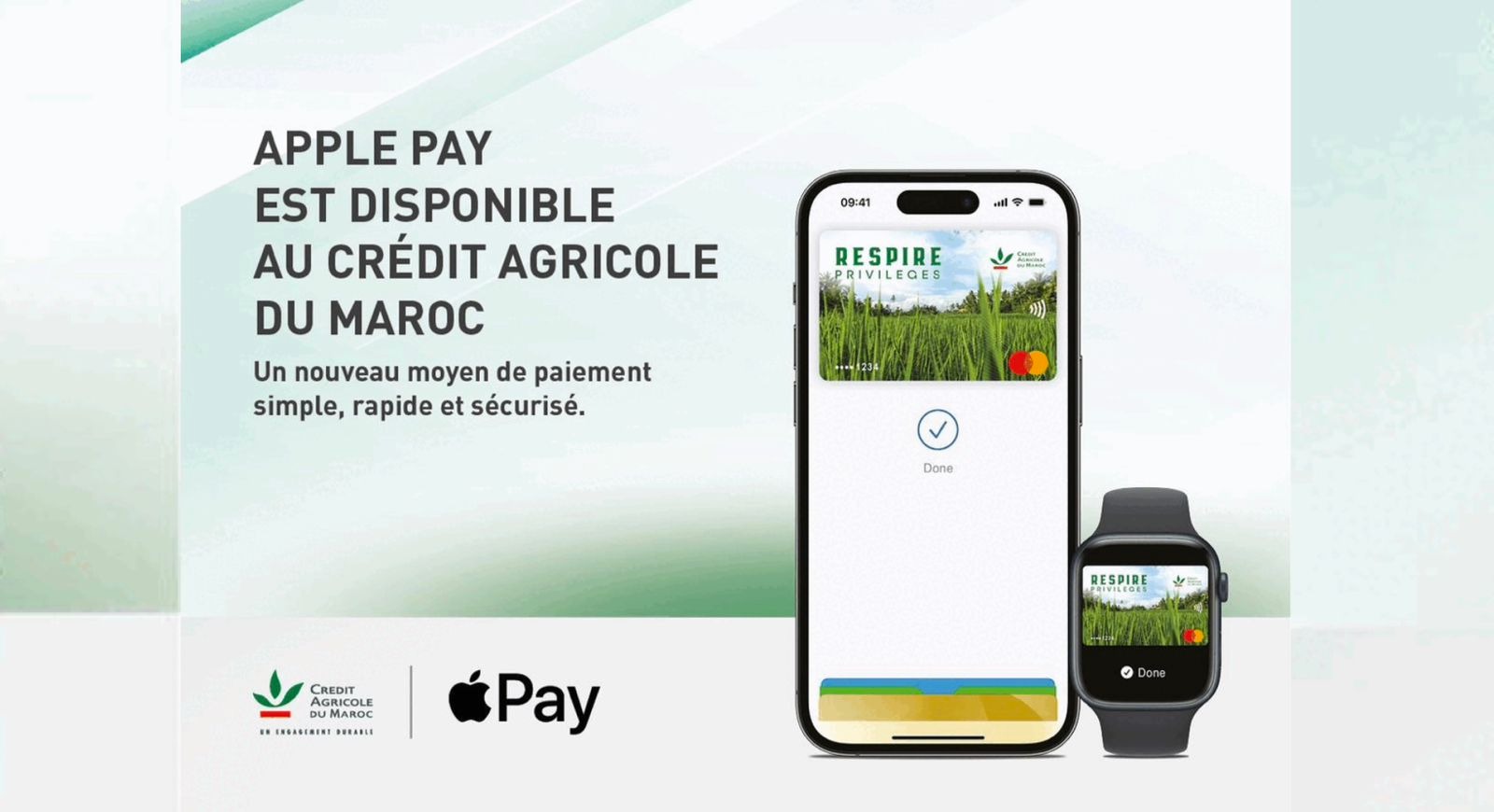Paiement : Crédit Agricole du Maroc lance le service Apple Pay pour iPhone et Apple Watch
